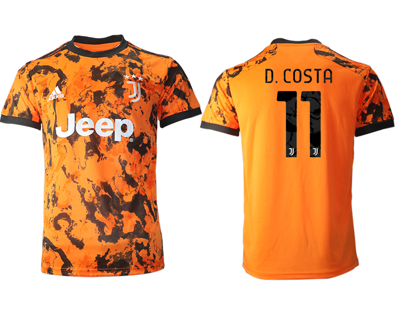 Men 2020-2021 club Juventus Second away aaa version #11 orange Soccer Jerseys